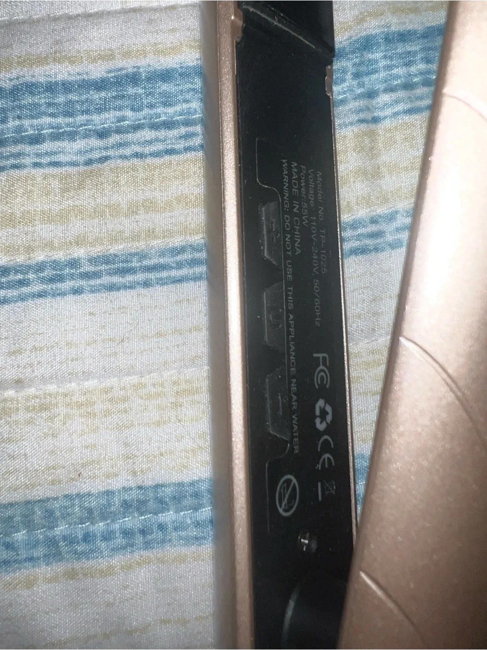 Shark  Metallic Rose Gold Hair Curling Wand